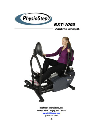PhysioStep RXT Manual V1 - Field Tech Fitness Solutions